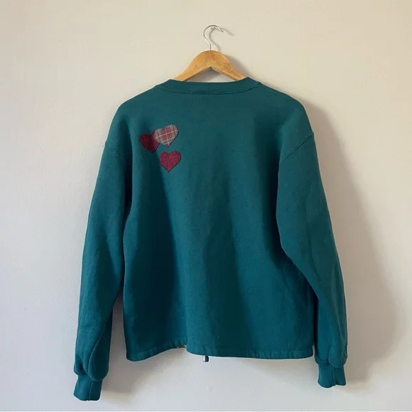 3/$20 Vintage upcycled winter motif grandma sweatshirt - Picture 8 of 9